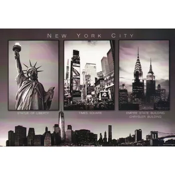 Pohlednice New York City - černobílá