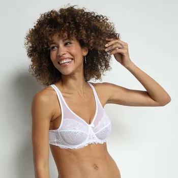 Podprsenka Dámská krajková podprsenka DIM GENEROUS ESSENTIEL UNDERWIRE BRA - DIM - bílá, 75 B i454_DI0008H4-0HY-75B