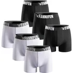 FANNIFEN Dárková sada 1 : Pánské bavlněné boxerky FAN-55450 6ks v balení Barva: Bílá, Velikost: L