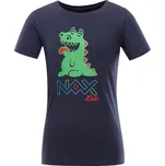 Dětské bavlněné triko NAX - LIEVRO - tmavě modrá / 128/134