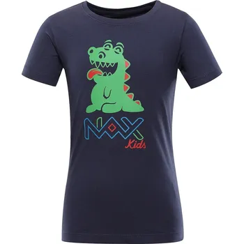 Dětské bavlněné triko NAX - LIEVRO - tmavě modrá / 128/134