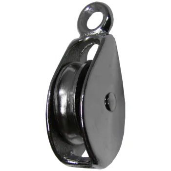 Tesařské kování MTR Kladka litinová s okem černě lakovaná Varianta: Kladka litinová s okem, černě lakovaná 5/35mm černý lak