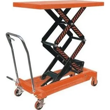 Nůžkový pojezdový zvedací stůl SPF800s • MANUÁLNÍ | nosnost 800 kg, zdvih do 1 500 mm