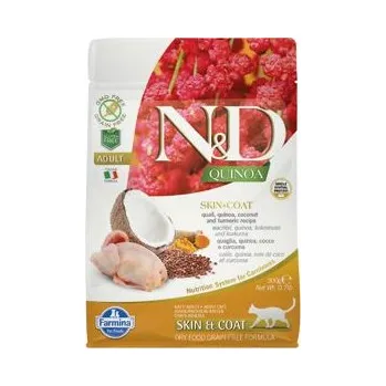 Krmivo pro kočku N&D Quinoa CAT Skin & Coat Quail & Coconut 300g