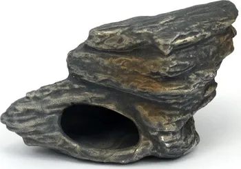 Dekorace do akvária UP Aqua Keramický kámen s otvorem 13 x 13 x 8,5 cm