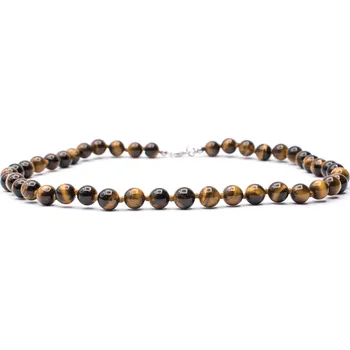 Náhrdelník Milujeme Kameny Náhrdelník kuličkový - tygří oko NK864 7161