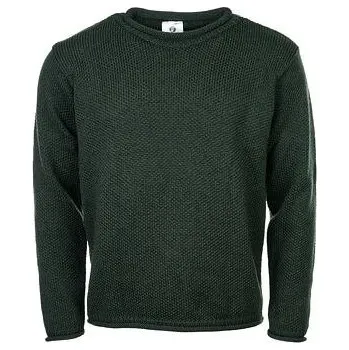 Dívčí mikina Vlnka Pánský vlněný pulover svetr Merino zelená velikost oblečení XXL