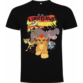 Dívčí tričko Tričko Lví Hlídka Wallpaper Barva: černá, Velikost: 146/152 - 11/12