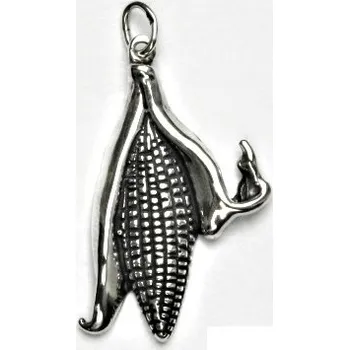 Šperk Stříbrný přívěsek kukuřice - P381 (Stříbrná kukuřice)