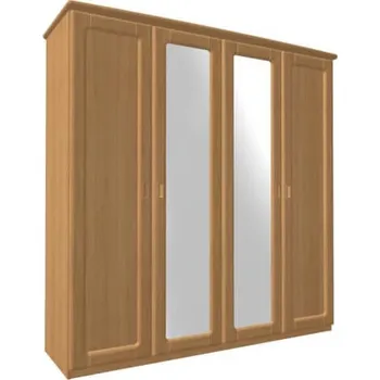 Šatní skříň Skříň REBEKA D4DZZD se zrcadly