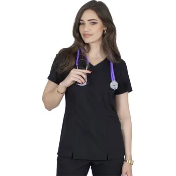 Zdravotnický oděv Dámská halena, vypasovaná, Elegant Stretch, černá, vel. S