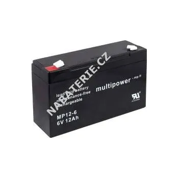 Záložní baterie Olověná baterie MP12-6 FIAMM FG11202 (6V/12Ah)