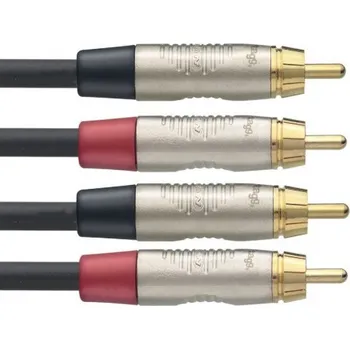 Audio kabel Stagg NTC6CR, kabel dvojitý RCA/RCA, 6m