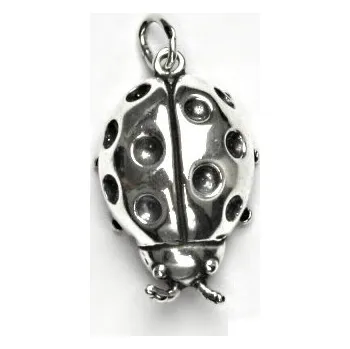 Přívěsek Stříbrný přívěsek beruška - P386 (Stříbrná velká beruška)