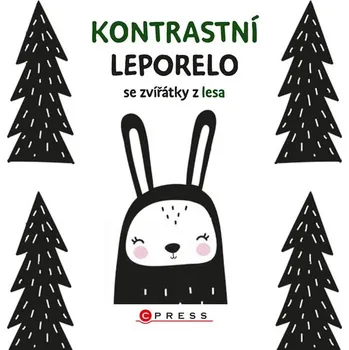 Leporelo Kontrastní leporelo se zvířátky z lesa