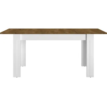 Jídelní stůl Jídelní stůl LILLE 15, Bílý mat/Dub Lefkas