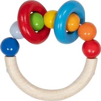 Chrastítko - Kroužek do ruky, Půlkruh s kroužky (Goki)