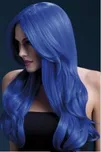 Paruka Khloe deluxe - modrá