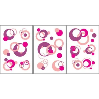 Samolepící dekorace Samolepky na zeď bubliny růžové IMPOL TRADE SSSET-004