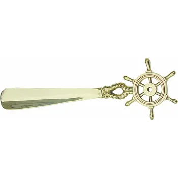 Lžíce na botu SEA Club Mosazný nazouvák s kormidelním kolem 26 cm