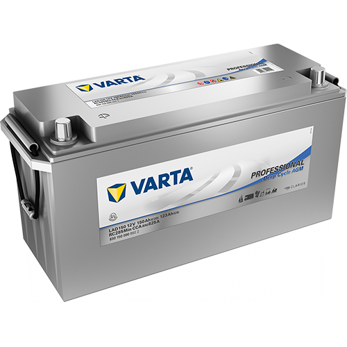 Trakční baterie Varta Professional Deep Cycle AGM, 12V - 150Ah, LAD150, 830 150 090 (AGM trakční akumulátor)