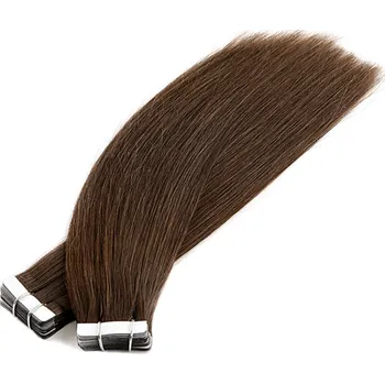 Příčesek Vlasové PU pásky tape in na prodlužování vlasů 60cm 04 - středně hnědá