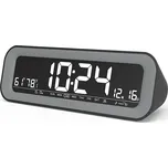 Černý digitální budík LAVVU SMART do sítě s rádiem LAD4010 (Černý digitální budík LAVVU SMART do sítě s rádiem LAD4010)