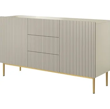 Ložnicová sestava Komoda Nicole 150, kašmír / zlatá