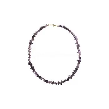 Náhrdelník Ametyst - náhrdelník z kamínků 45 cm