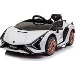 Dětské elektrické auto Lamborghini Sian bílá/white