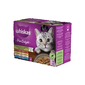Krmivo pro kočku Whiskas kaps. Pure Delight mix v želé 12x85g