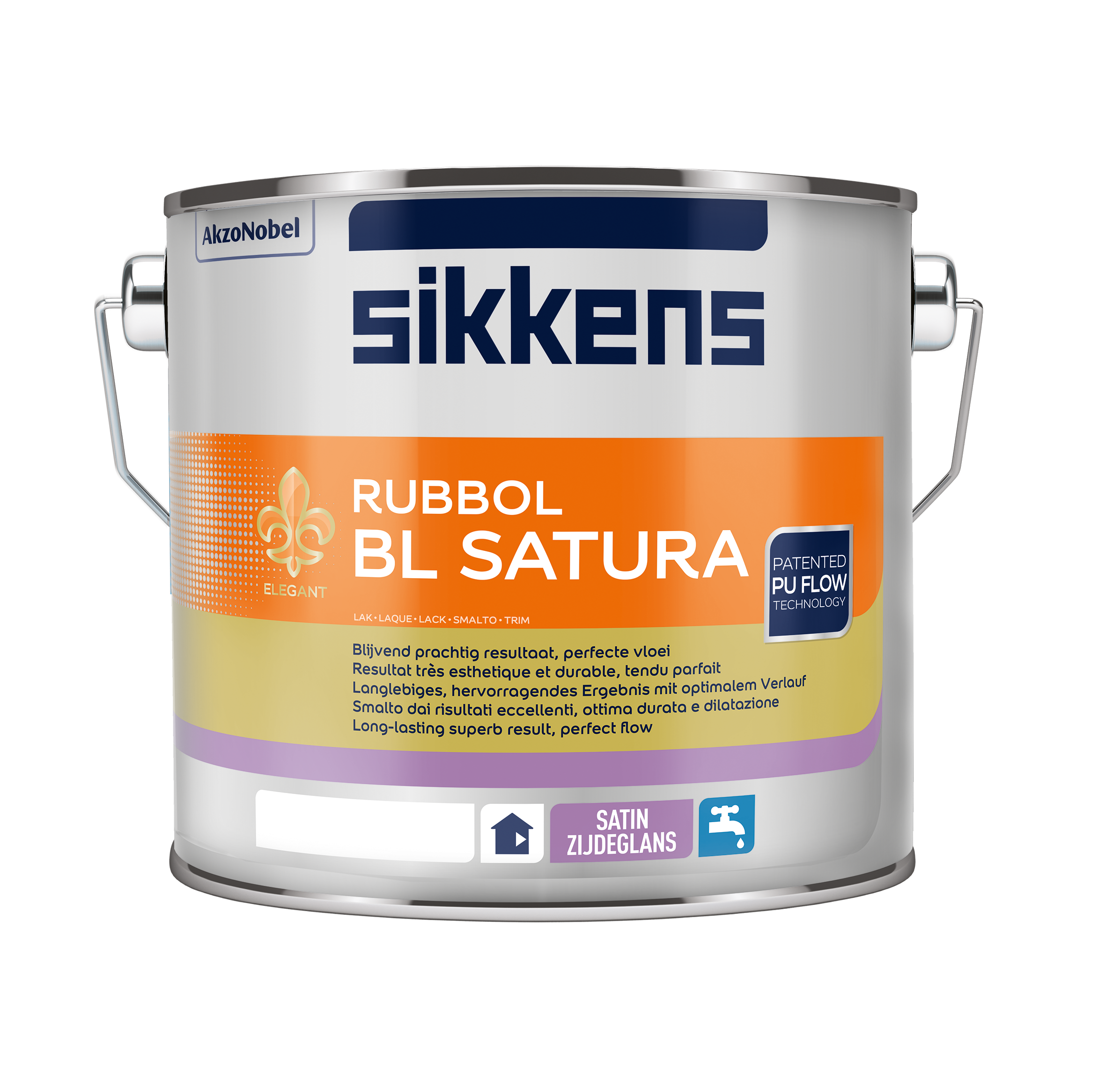 Sikkens Rubbol BL Satura - vrchní vodouředitelná barva 1 litr RAL 1016 žlutá