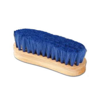 Čištění pro koně Kartáč jemný na hlavu modrý Waldhausen