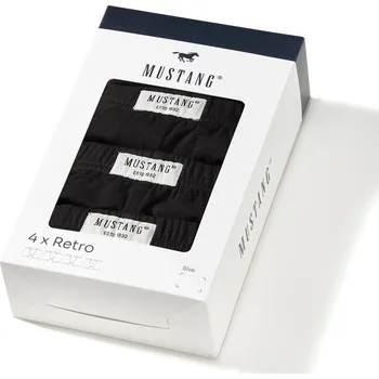 Boxerky MUSTANG Výhodné balení černých pánských boxerek JULES (4ks) XL 4220_1004.400