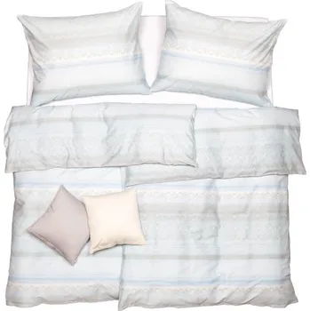 Povlečení SCANquilt povlečení SATÉN elisa šedomodrá 140 x 200/70 x 90 cm