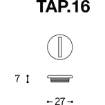 ALDO BERNARDI Záslepka retro mosazná Průměr: 16 mm, Provedení: Mosaz TAP.16