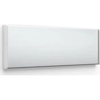 Informační tabulka Accept Dveřní tabulka ACS stříbrná se šedými bočnicemi (nezásuvný systém, 187 × 62 mm) (stříbrná tab
