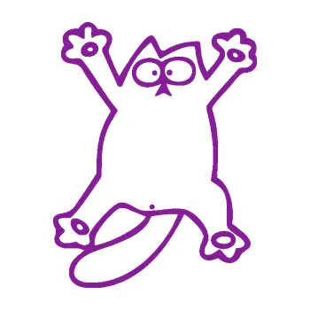 Samolepící dekorace SAMOLEPKA Kočka 041 levá rozpláclá na skle (14 - fialová) NA AUTO, NÁLEPKA, FÓLIE, POLEP, TUNING, VLASTNÍ TEXT, TISK, AUTOSAMOLEPKY.cz, POLEPY, OBRÁZEK, LOGO, SAMOLEPKY