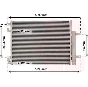 Výparník klimatizace Kondenzátor, klimatizace VAN WEZEL 37015707