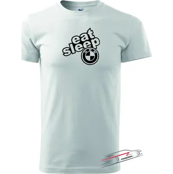 Pánské tričko Pánské triko s motivem eat sleep BMW