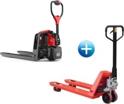 Elektrický paletový vozík CBD-15-F4p + Zesílený paleťák BF-ARv | VÝHODNÝ BALÍČEK PRODUKTŮ