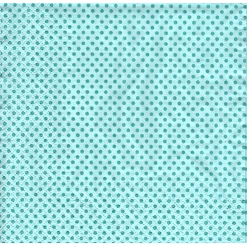Papírový ubrousek UBR65, Ubrousek, 16x16 cm, PUNTÍKY NA MODRÉM, 1 kus