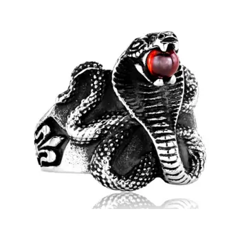 Prsten Prstýnek kobra (ocel) (Ocelový prsten kobra)