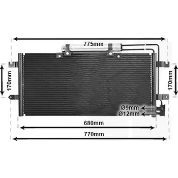 Výparník klimatizace Kondenzátor, klimatizace VAN WEZEL 58015195