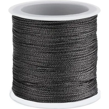 Příze Lurexová šňůra / briliantový motouz Ø0,3 mm vánoční, barva 8 antracit