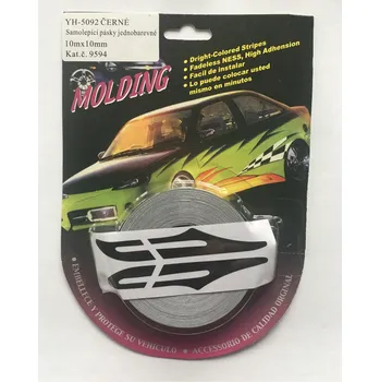 samolepka Samolepka dvoulinka černá 10M, š10mm, YH-5092B