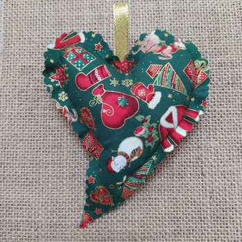 Vánoční dekorace Vánoční vonné srdíčko šikmé 01