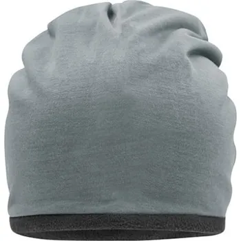 Čepice Myrtle beach Fleecová čepice MB7131 Grey Heather-Carbon one size