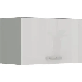 Kuchyňská skříňka Kuchyňská horní skříňka BOLZANO 50-GU-36-1F, Bílý lesk/Šedá