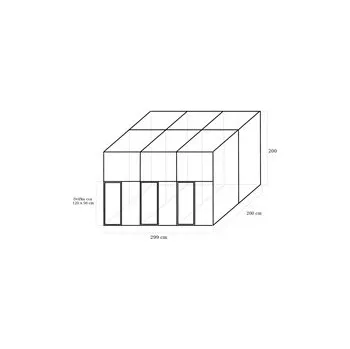 Stavebnice trojvoliéry 3x2x2m ECONOMY